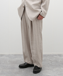 EDIFICE | ARAKI LUI 別注 リネン ワイド スラックス(スラックス)