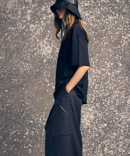 MAISON SPECIAL(メゾンスペシャル)の「《UNISEX》Mercerize Cotton Prime-Over Crew Neck T-shirt/マーセライズコットンプライムオーバークルーネックTシャツ【MAISON SPECIAL/メゾンスペシャル】(Tシャツ/カットソー・メンズ・ラベンダー/ホワイト/ライム/ブラック・0/1/2)」の13枚目の写真