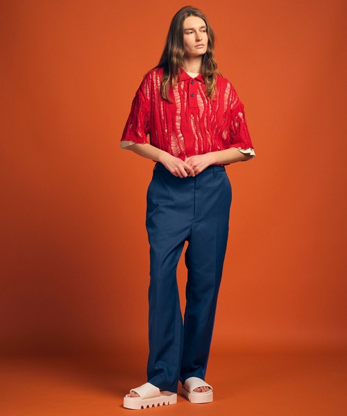 MAISON SPECIAL(メゾンスペシャル)の「《UNISEX》Mercerize Cotton Prime-Over Crew Neck T-shirt/マーセライズコットンプライムオーバークルーネックTシャツ【MAISON SPECIAL/メゾンスペシャル】(Tシャツ/カットソー・メンズ・ラベンダー/ホワイト/ライム/ブラック・0/1/2)」の10枚目の写真