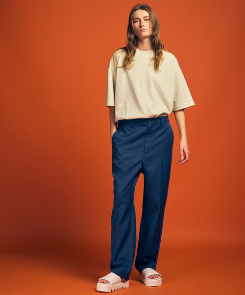 MAISON SPECIAL(メゾンスペシャル)の「《UNISEX》Mercerize Cotton Prime-Over Crew Neck T-shirt/マーセライズコットンプライムオーバークルーネックTシャツ【MAISON SPECIAL/メゾンスペシャル】(Tシャツ/カットソー・メンズ・ラベンダー/ホワイト/ライム/ブラック・0/1/2)」の9枚目の写真