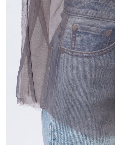 LAGUNAMOON（ラグナムーン）の「シアーチュールシャツ（シャツ/ブラウス・レディース・ホワイト/グレー/ブルー・FREE）」の11枚目の写真