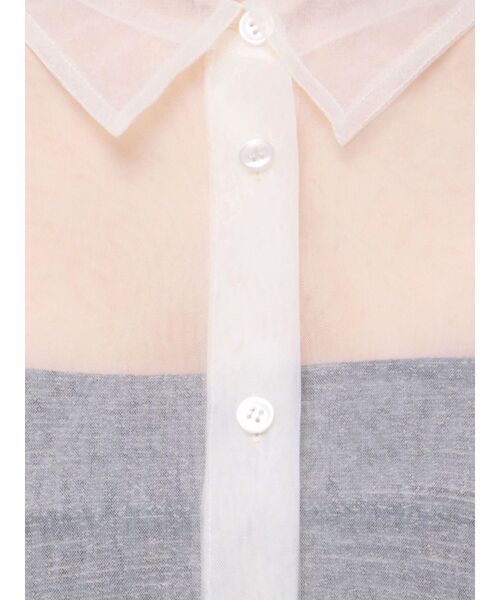 LAGUNAMOON（ラグナムーン）の「シアーチュールシャツ（シャツ/ブラウス・レディース・ホワイト/グレー/ブルー・FREE）」の14枚目の写真