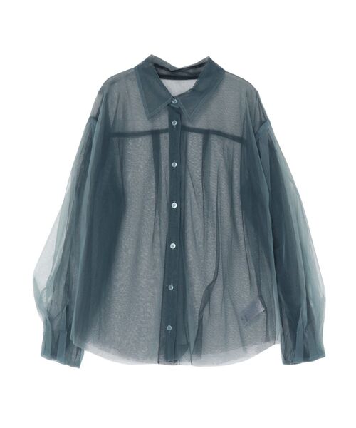 LAGUNAMOON（ラグナムーン）の「シアーチュールシャツ（シャツ/ブラウス・レディース・ホワイト/グレー/ブルー・FREE）」の22枚目の写真