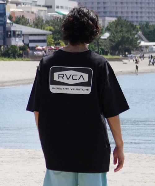 RVCA(ルーカ)の「RVCA/ルーカ 半袖Tee バックプリント オーバーサイズ コットン BE04A-238(Tシャツ/カットソー・メンズ・ブラック/ホワイト/ブラウン・S/M/L)」の13枚目の写真