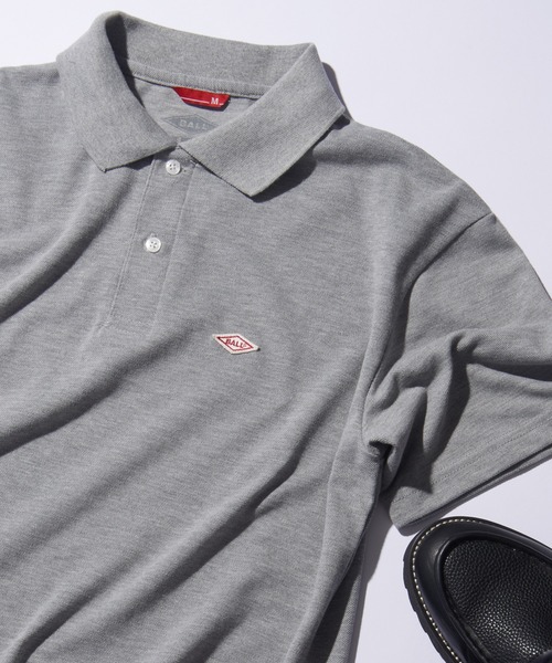 BALL(ボール)の「【BALL】54501NT T/C鹿の子 ワッペン付きポロシャツ(ポロシャツ・メンズ・チャコールグレー/ホワイト/グリーン/ブラウン/グレー/ブルー/ブラック/ネイビー・LL/L/M)」の5枚目の写真
