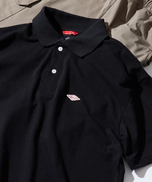BALL(ボール)の「【BALL】54501NT T/C鹿の子 ワッペン付きポロシャツ(ポロシャツ・メンズ・チャコールグレー/ホワイト/グリーン/ブラウン/グレー/ブルー/ブラック/ネイビー・LL/L/M)」の3枚目の写真
