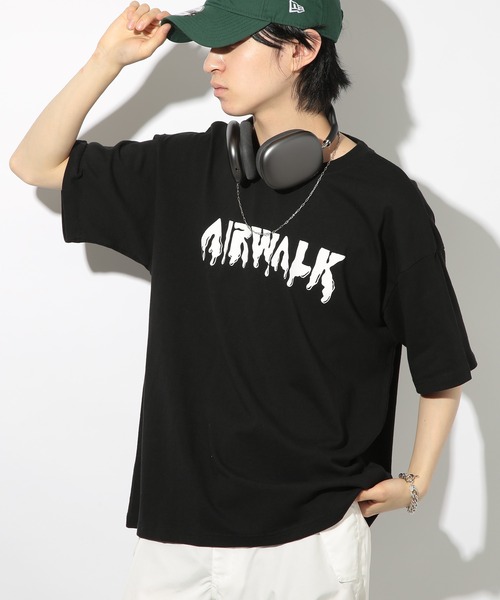 AIRWALK（エアウォーク）の「【AIRWALK】プレーン＆ピグメント加工半袖プリントTシャツ オーバーサイズ AWM42400/AWM42401/AWM42402（Tシャツ/カットソー・メンズ・パープル/ホワイト/ホワイト系その他3/パープル系その他2/ブラック/ブラック系その他2/ホワイト系その他2/ブラック系その他3/グレー・M/L/LL）」の6枚目の写真