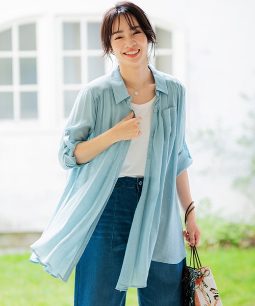 outil チュニックシャツ ラクロンチュニックシャツ - ファッション通販ならセシール(cecile)