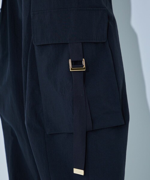 AKIKOAOKI（アキコアオキ）の「【AKIKOAOKI/アキコアオキ】wide work trousers-01（カーゴパンツ・レディース・ブラック・FREE）」の9枚目の写真