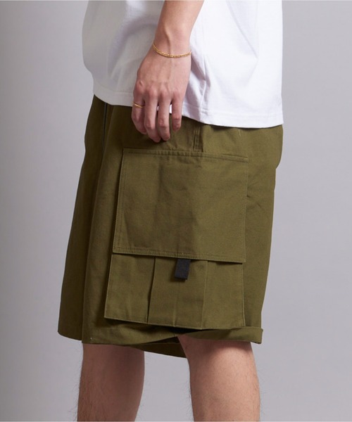 GALLIS ADDICTION（ガリスアディクション）の「GA WIDE CARGO SHORTS（カーゴパンツ・メンズ・ブラック/インディゴブルー/ブラック系/カーキ・M/L）」の4枚目の写真