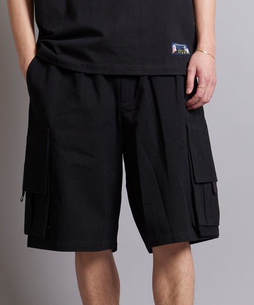 GALLIS ADDICTION（ガリスアディクション）の「GA WIDE CARGO SHORTS（カーゴパンツ・メンズ・ブラック/インディゴブルー/ブラック系/カーキ・M/L）」の2枚目の写真