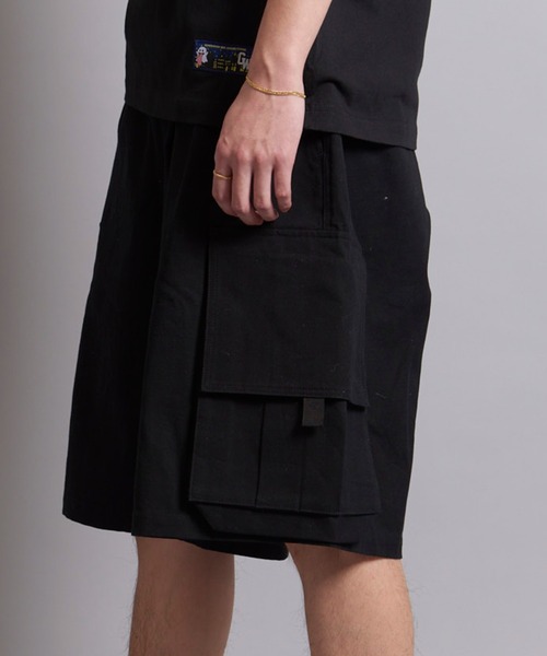 GALLIS ADDICTION（ガリスアディクション）の「GA WIDE CARGO SHORTS（カーゴパンツ・メンズ・ブラック/インディゴブルー/ブラック系/カーキ・M/L）」の16枚目の写真