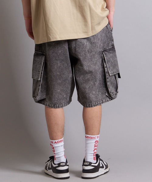 GALLIS ADDICTION（ガリスアディクション）の「GA WIDE CARGO SHORTS（カーゴパンツ・メンズ・ブラック/インディゴブルー/ブラック系/カーキ・M/L）」の5枚目の写真