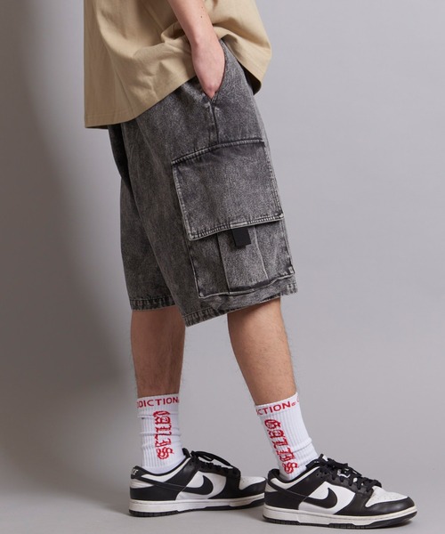 GALLIS ADDICTION（ガリスアディクション）の「GA WIDE CARGO SHORTS（カーゴパンツ・メンズ・ブラック/インディゴブルー/ブラック系/カーキ・M/L）」の6枚目の写真