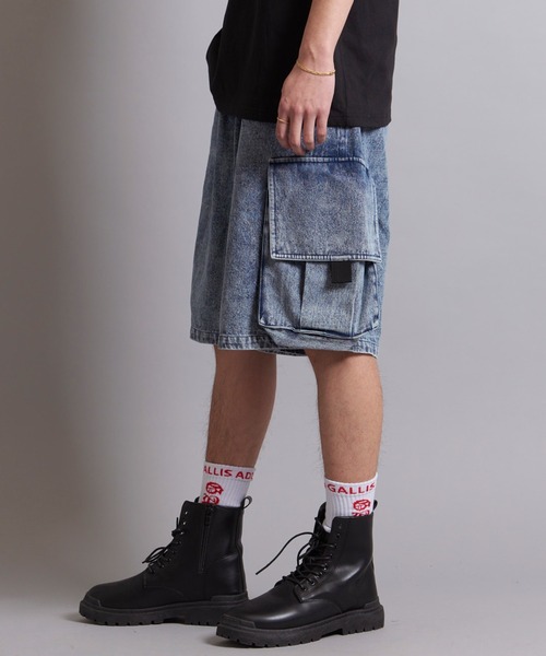 GALLIS ADDICTION（ガリスアディクション）の「GA WIDE CARGO SHORTS（カーゴパンツ・メンズ・ブラック/インディゴブルー/ブラック系/カーキ・M/L）」の10枚目の写真