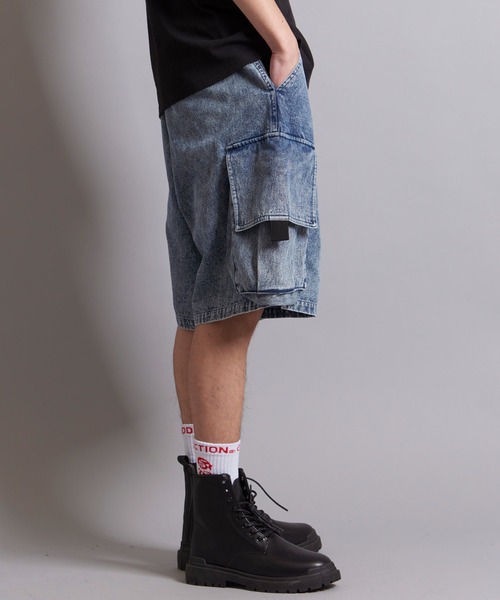 GALLIS ADDICTION（ガリスアディクション）の「GA WIDE CARGO SHORTS（カーゴパンツ・メンズ・ブラック/インディゴブルー/ブラック系/カーキ・M/L）」の12枚目の写真