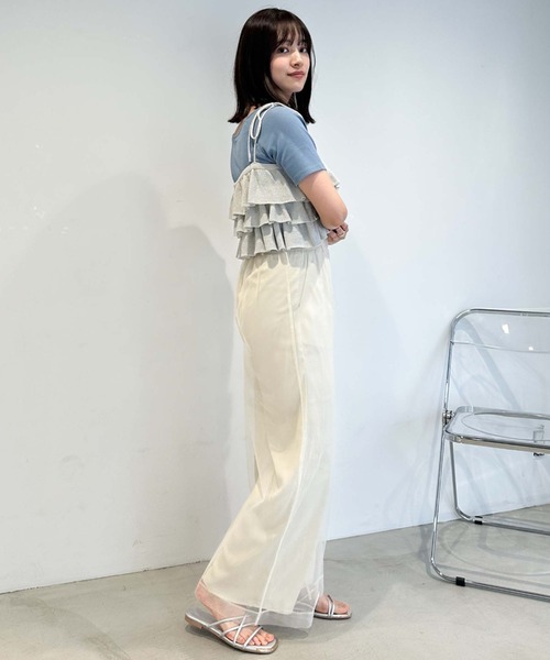 archives(アルシーヴ)の「ラメフリルニットビスチェ(Tシャツ/カットソー・レディース・アイボリー/ブラック/ブルー・MEDIUM)」の16枚目の写真