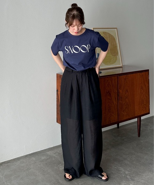 feepur(フェピュール)の「SNOOP発泡ロゴTee(Tシャツ/カットソー・レディース・ネイビー/オフホワイト・MEDIUM)」の17枚目の写真