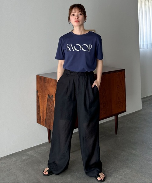 feepur(フェピュール)の「SNOOP発泡ロゴTee(Tシャツ/カットソー・レディース・ネイビー/オフホワイト・MEDIUM)」の18枚目の写真