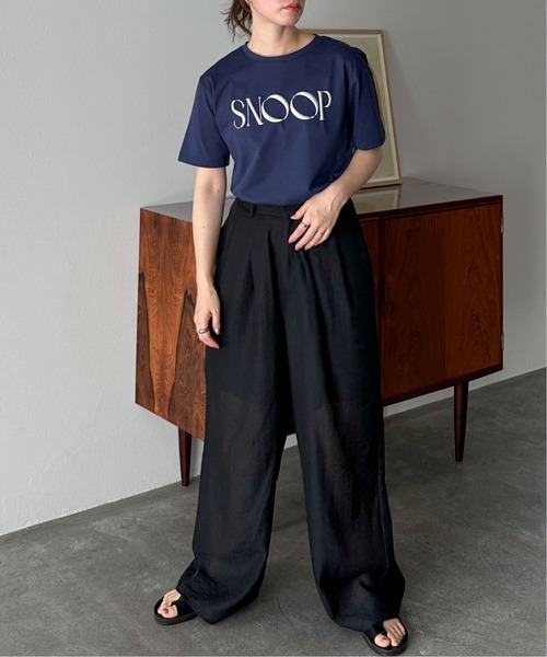 feepur(フェピュール)の「SNOOP発泡ロゴTee(Tシャツ/カットソー・レディース・ネイビー/オフホワイト・MEDIUM)」の16枚目の写真