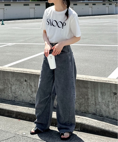 feepur(フェピュール)の「SNOOP発泡ロゴTee(Tシャツ/カットソー・レディース・ネイビー/オフホワイト・MEDIUM)」の11枚目の写真