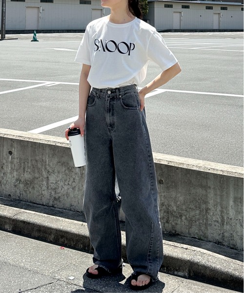 feepur(フェピュール)の「SNOOP発泡ロゴTee(Tシャツ/カットソー・レディース・ネイビー/オフホワイト・MEDIUM)」の10枚目の写真