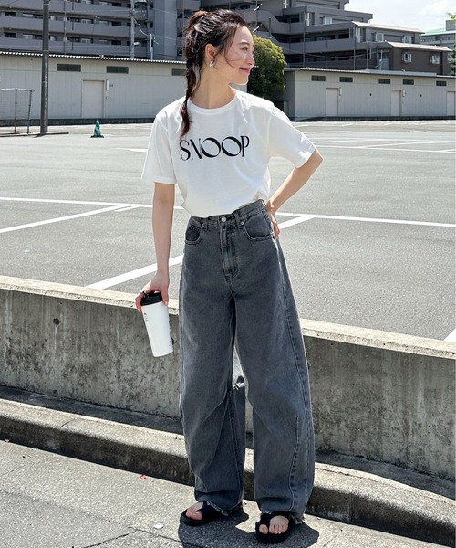 feepur(フェピュール)の「SNOOP発泡ロゴTee(Tシャツ/カットソー・レディース・ネイビー/オフホワイト・MEDIUM)」の13枚目の写真