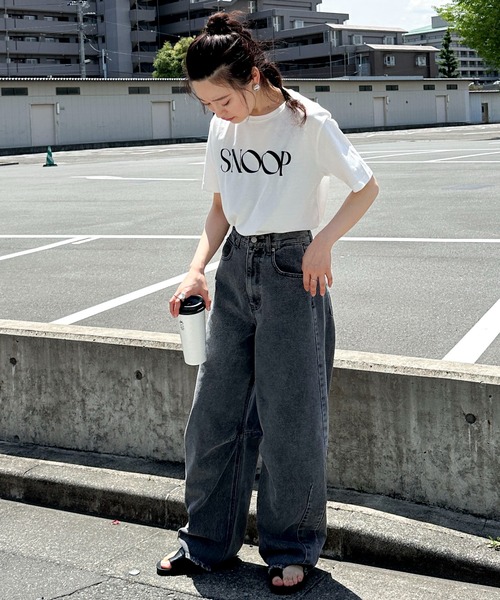 feepur(フェピュール)の「SNOOP発泡ロゴTee(Tシャツ/カットソー・レディース・ネイビー/オフホワイト・MEDIUM)」の14枚目の写真