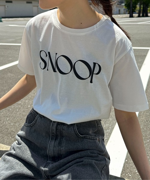 feepur(フェピュール)の「SNOOP発泡ロゴTee(Tシャツ/カットソー・レディース・ネイビー/オフホワイト・MEDIUM)」の9枚目の写真