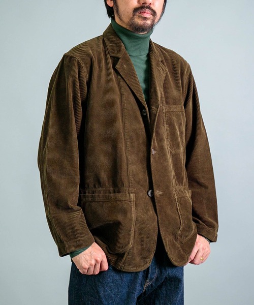 ollun OLUN コーデュロイジャケット　マスタード UNIVERSAL LANGUAGE 【スーツスクエア】シャツジャケット