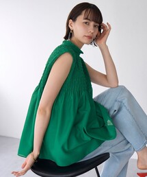 【WEB限定】シアーシャーリングブラウス