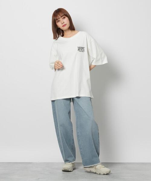 Right-on（ライトオン）の「Other(ソノタ)ゴーストエンブロイダリーTシャツ（Tシャツ/カットソー・メンズ・ブラック/ホワイト/ロイヤルブルー・M/L/XL）」の21枚目の写真