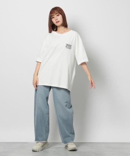 Right-on（ライトオン）の「Other(ソノタ)ゴーストエンブロイダリーTシャツ（Tシャツ/カットソー・メンズ・ブラック/ホワイト/ロイヤルブルー・M/L/XL）」の18枚目の写真
