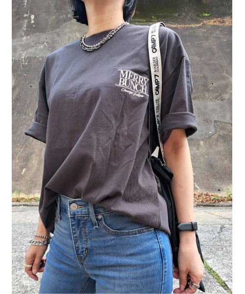 メゾンエシェル　MEエンブロイダリーTシャツ　ブラック MEエンブロイダリーTシャツ – Maison Echelle