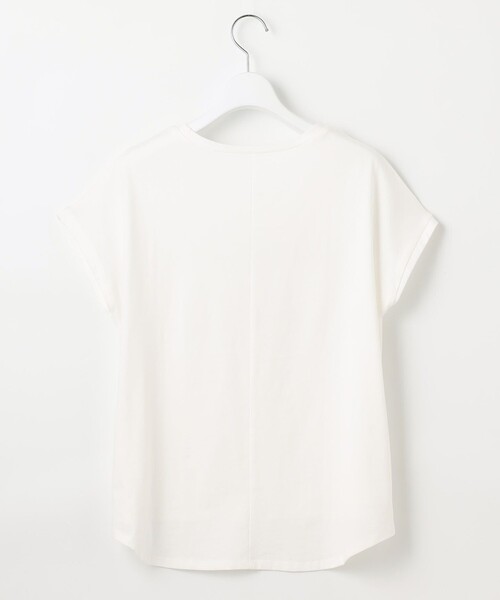 Feroux(フェルゥ)の「フレンチスリーブロゴプリント Tシャツ(Tシャツ/カットソー・レディース・ホワイト系/ベージュ系/グレー系・F)」の22枚目の写真
