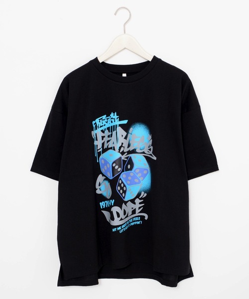 Revo.(レボ)の「TC天竺 アソート プリント オーバーサイズTシャツ ロゴ イラスト バックプリント(Tシャツ/カットソー・メンズ・チャコールグレー/ブラック系その他/ホワイト系その他5/グレー系その他/ブラック系その他2/ブラック系その他5/ブラック系その他3/ホワイト系その他4/ホワイト系その他2/グレー系その他5/グレー系その他4/グレー系その他3/グレー系その他2/ホワイト/ブラック/ブラック系その他4/ホワイト系その他3/ホワイト系その他・M/XL/L)」の11枚目の写真