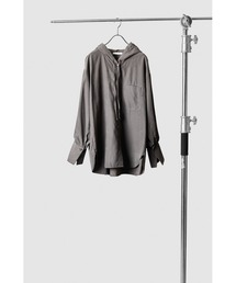 CHIGNON（シニヨン）の「【大人気】CHIGNON フェイクスエードフーディーシャツ（パーカー）」