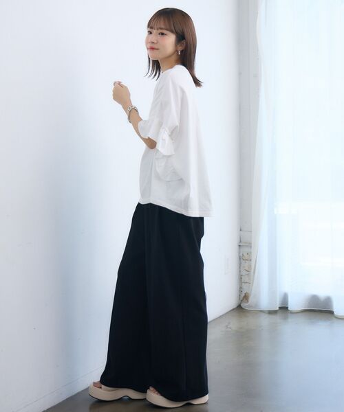 RETRO GIRL(レトロガール)の「スラックスパンツ(スラックス・レディース・ブラック/ピンク/ブルー/ナチュラル・FREE)」の8枚目の写真