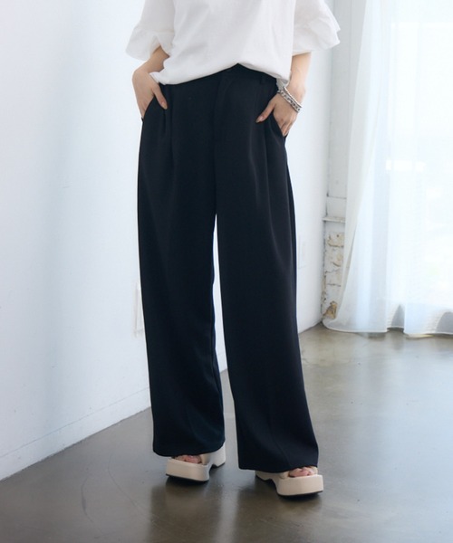 RETRO GIRL(レトロガール)の「スラックスパンツ(スラックス・レディース・ブラック/ピンク/ブルー/ナチュラル・FREE)」の2枚目の写真