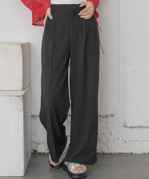 RETRO GIRL(レトロガール)の「スラックスパンツ(スラックス・レディース・ブラック/ピンク/ブルー/ナチュラル・FREE)」の10枚目の写真