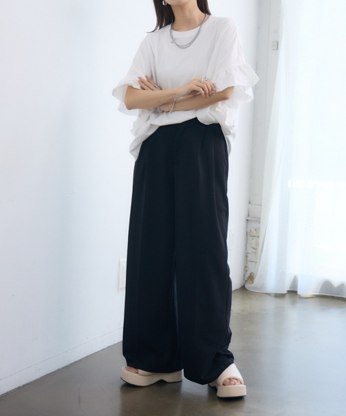RETRO GIRL(レトロガール)の「スラックスパンツ(スラックス・レディース・ブラック/ピンク/ブルー/ナチュラル・FREE)」の13枚目の写真