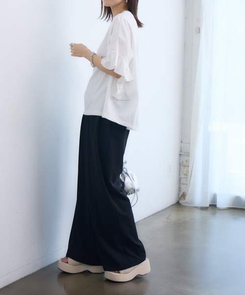 RETRO GIRL(レトロガール)の「スラックスパンツ(スラックス・レディース・ブラック/ピンク/ブルー/ナチュラル・FREE)」の12枚目の写真