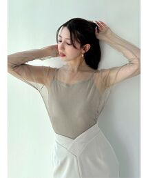 RESEXXY | グリッターシアートップス(Tシャツ/カットソー)