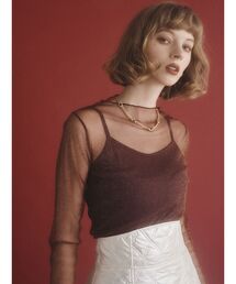 RESEXXY | グリッターシアートップス(Tシャツ/カットソー)