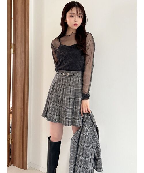 mideal gritter sheer tops/グリッターシアートップス