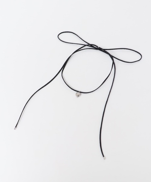 URBAN RESEARCH ROSSO WOMEN(アーバンリサーチ ロッソ)の「ハートモチーフチョーカー(ネックレス・レディース・ブラック・FREE)」の4枚目の写真