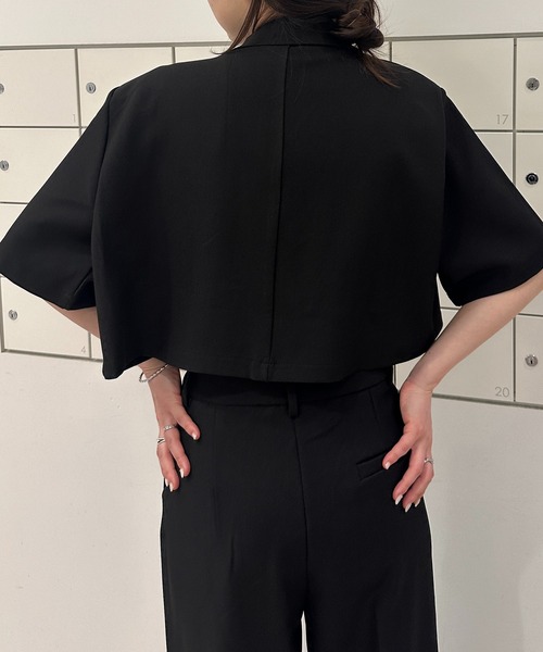 セール】クロップドジャケットパンツセットアップ（セットアップ