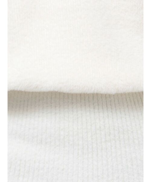 GYDA（ジェイダ）の「ブラウジングオフショルシャギーニットワンピース（ワンピース・レディース・ブラック/ベージュ/オフホワイト・FREE）」の12枚目の写真