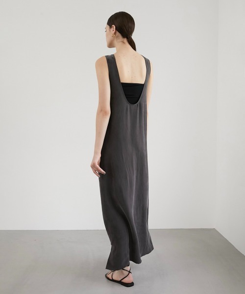 LAPEAUDEGEM 2way u neck dress ワンピース LA PEAU DE GEM（ラポドゥジェム）の「【LA PEAU DE GEM】2WAY U