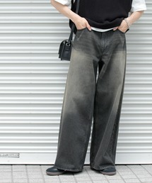 SENSE OF PLACE by URBAN RESEARCH | ヴィンテージライクデニムワイドパンツ(デニムパンツ)